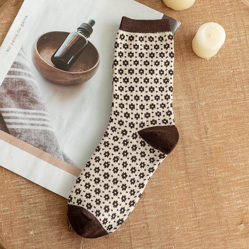 

Women s Socks Autumn and Winter Thickened and Fleece Socks Warmth Brown Socks One size різнокольоровий