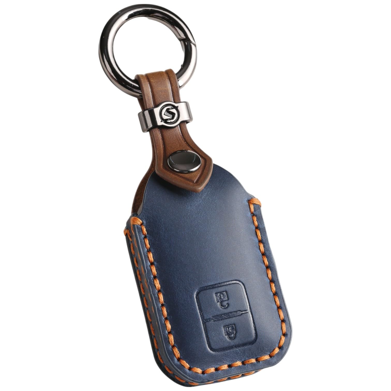 

Suzuki Jimny Nodoma JC74W Key Front New Jimny 64 Spacia Custom Key XBEE Genuine Leather Smart Key Custom Dress Up Blue 2 [smasol] Cover, End, Series,
