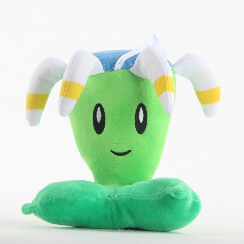 Non-Toxic New Plants Vs Zombies Plush Stuffed Toys Starfruit Split Pea Threepeater Laser Bean Imp Zombie Cartoon Game Cute Doll Kids Gifts