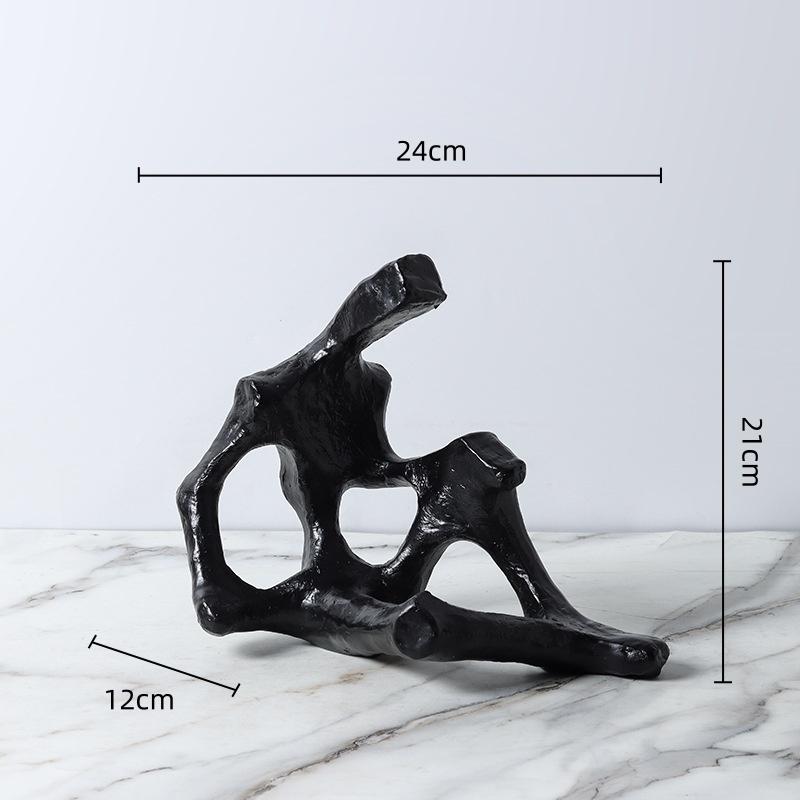 Resin Handicraft Abstract Figure Sculpture Skeleton Skeletonized Decorative Figurines Home Decoration Accessories