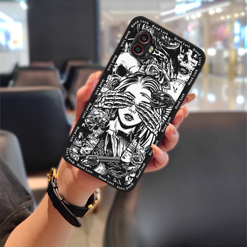 Durable Waterproof Phone Case For Samsung Galaxy Xcover6 Pro/SM-G736U/B Anti-knock Protective Back Cover Cute Graffiti