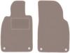 Beige vloermatten voorin: Porsche 911 (type 991) coupé, targa, cabriolet (2010-2019)