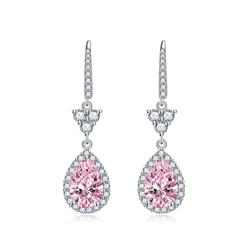 

BELLA BOX Роскошные женские серьги с кисточками в виде капель воды, подарок на свадьбу, помолвку и вечеринку розовый