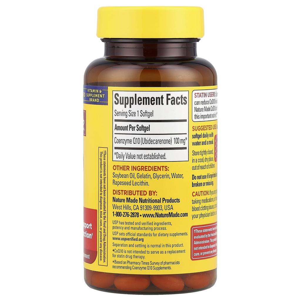 Nature Made, CoQ10, 100mg, 40 softgels