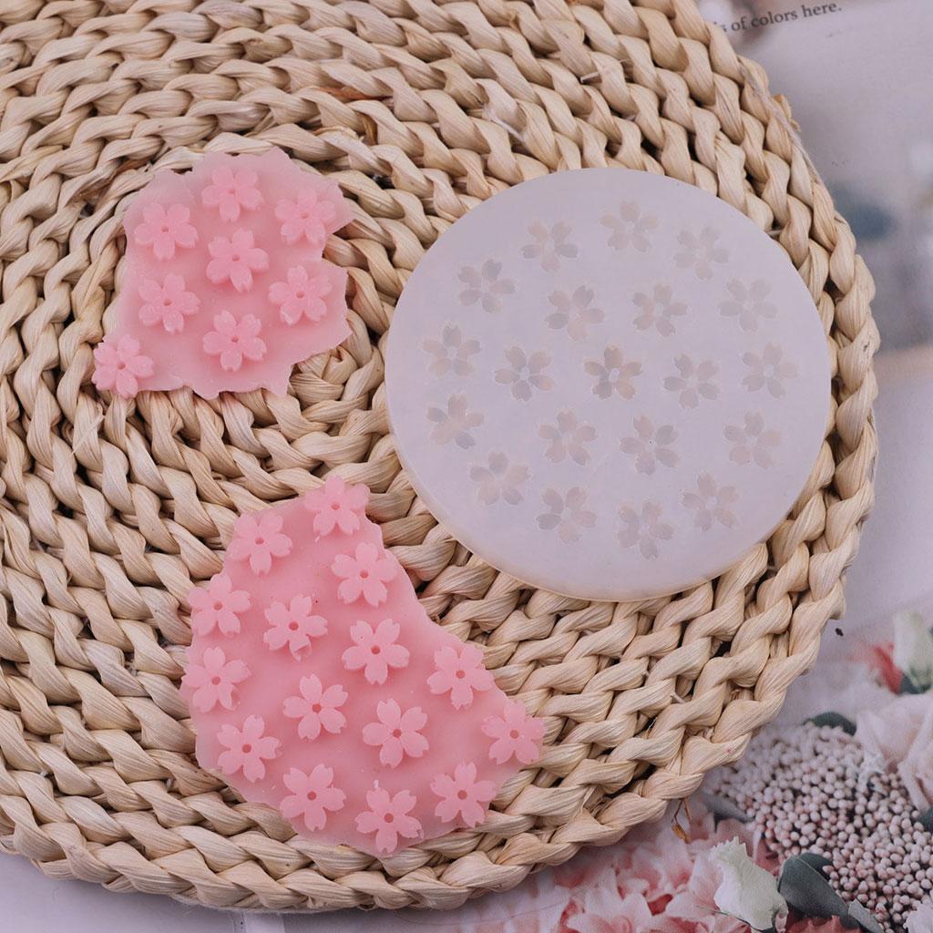 DIY Craft Clay Candle Mold Handmade Mold Crystal 3D Mini Cherry Epoxy Resin Mold Flower Ornaments Casting Silicone Mould