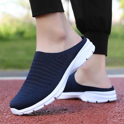 Fashion Men Slippers Summer Mesh Breathable Home Indoor Slippers Men Thick Bottom Slides Fashion Couple Walking Shoes Chanclas Hombre