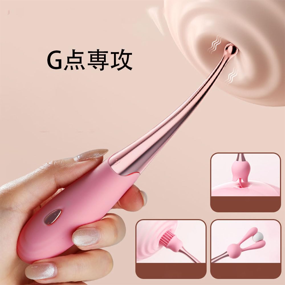 Vibrator for 10 Vibration USB 3 Different Contact Interchangeable Adult Toy for Beginners Women, Patterns, Rechargeable, Quiet, Heads, Parts, [Adult]