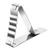 6Pcs Stainless Steel Tablecloth Clips High Elastic Large Caliber Desktop Fixing Clamps Triangle Tablecloth Fixing Clips Banquet