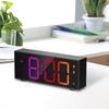 Digital Alarm Clock LED Clock Electronic Desktop Clock with Temperature Display and Voice Control