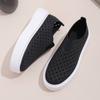 Stylish Casual Breathable Round Toe Womens Slip-on Platform Shoes For Summer