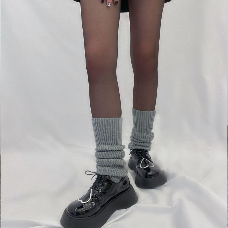 Unisex Knitted Boots Socks Soft Crochet Long Stockings Toeless Leg Warmers for Dance Knee for Protection Foot Cover