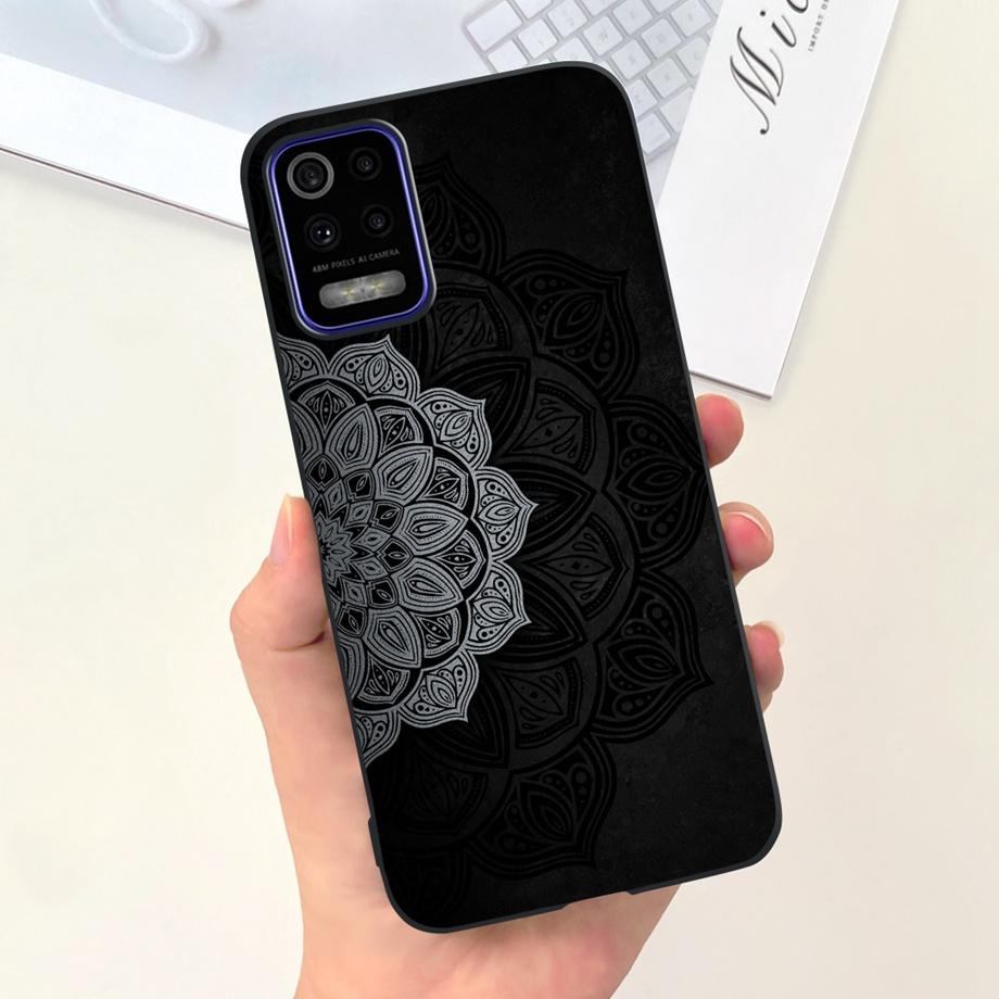 For LG K52 Q52 2020 Phone Case Soft Matte Silicone Capa For LGK52 LGQ52 2020 Funda Goothic Style Cartoon Back Cover Cute Pattern