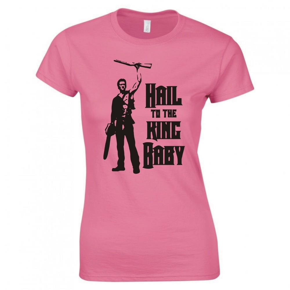 Inspired By The Evil Dead Hail To The King Baby Ladies Skinny Fit Tshirt