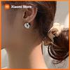 Fashion 925 Sterling Silver Smasll Bead Earrings for Women Elegant Wedding Party Bride Jewelry Gift Prevent Allergy