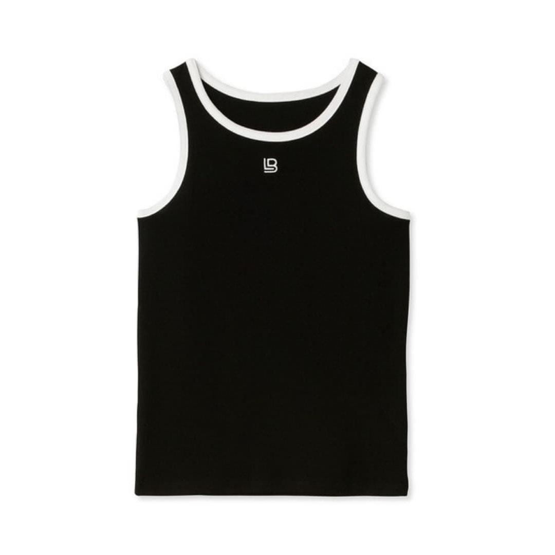 Lily Brown 2way logo tank top black