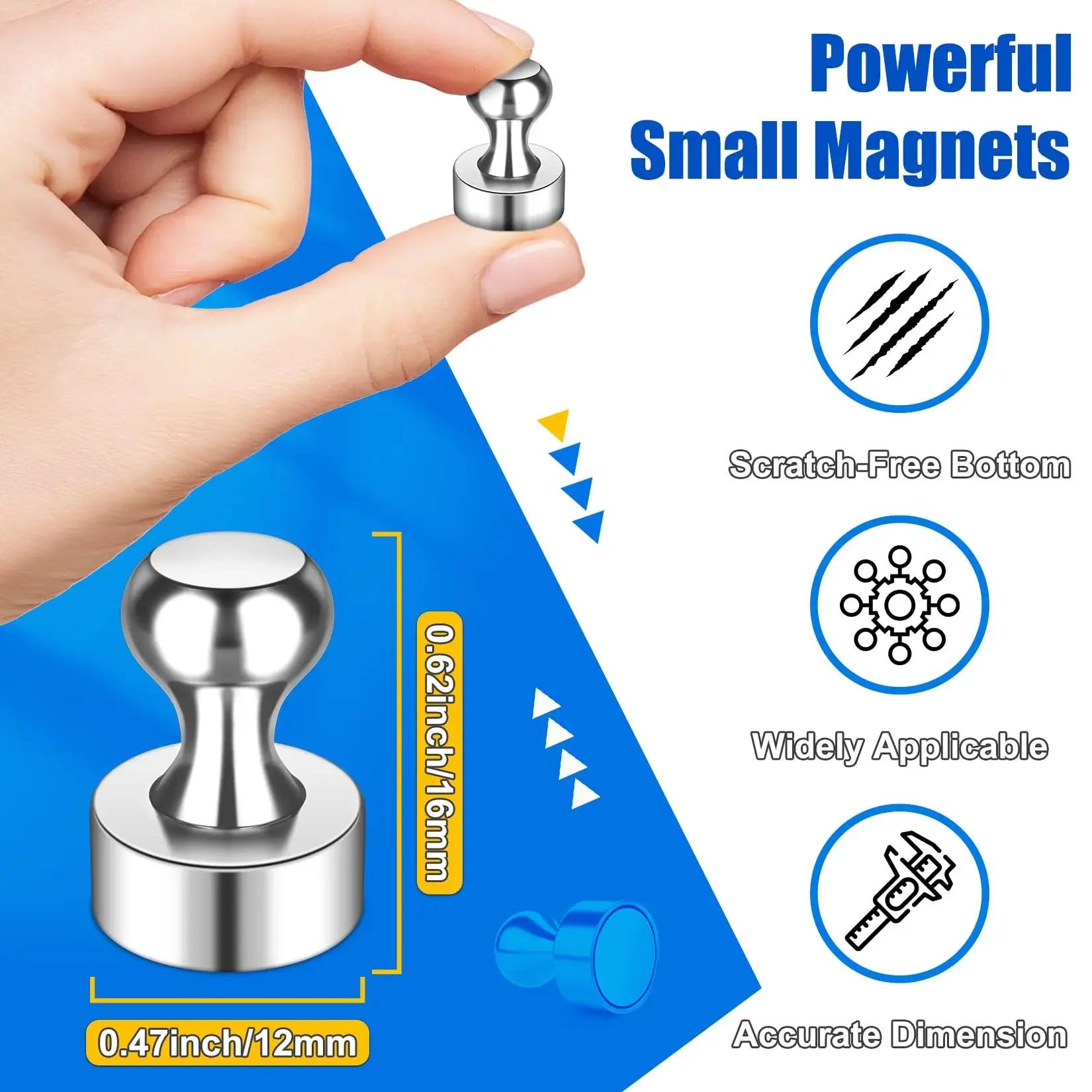 

10 Magnet Super Strong Neodymium Magnets for Fridge Steel Magnet Thumbtack Iman Suction Cup Thumb Sticker Durable Applicable to 6PCS