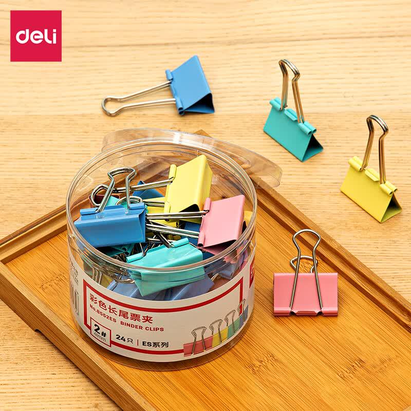 Deli 41mm Colored Binder Clips