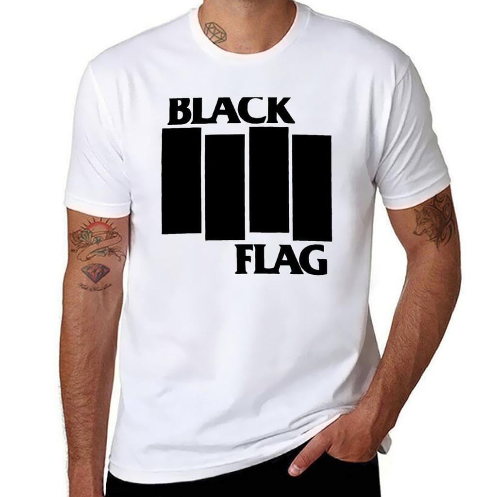 Black Flag TShirt Large Size Loose Casual Tee TShirt