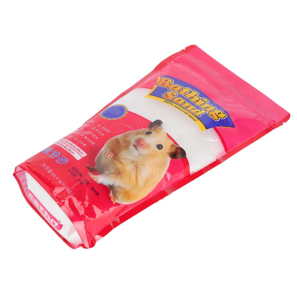 1kg Hamster Bathing Sand Small Pet Shower Cleaning Deodorizing Tool Pet Supplies