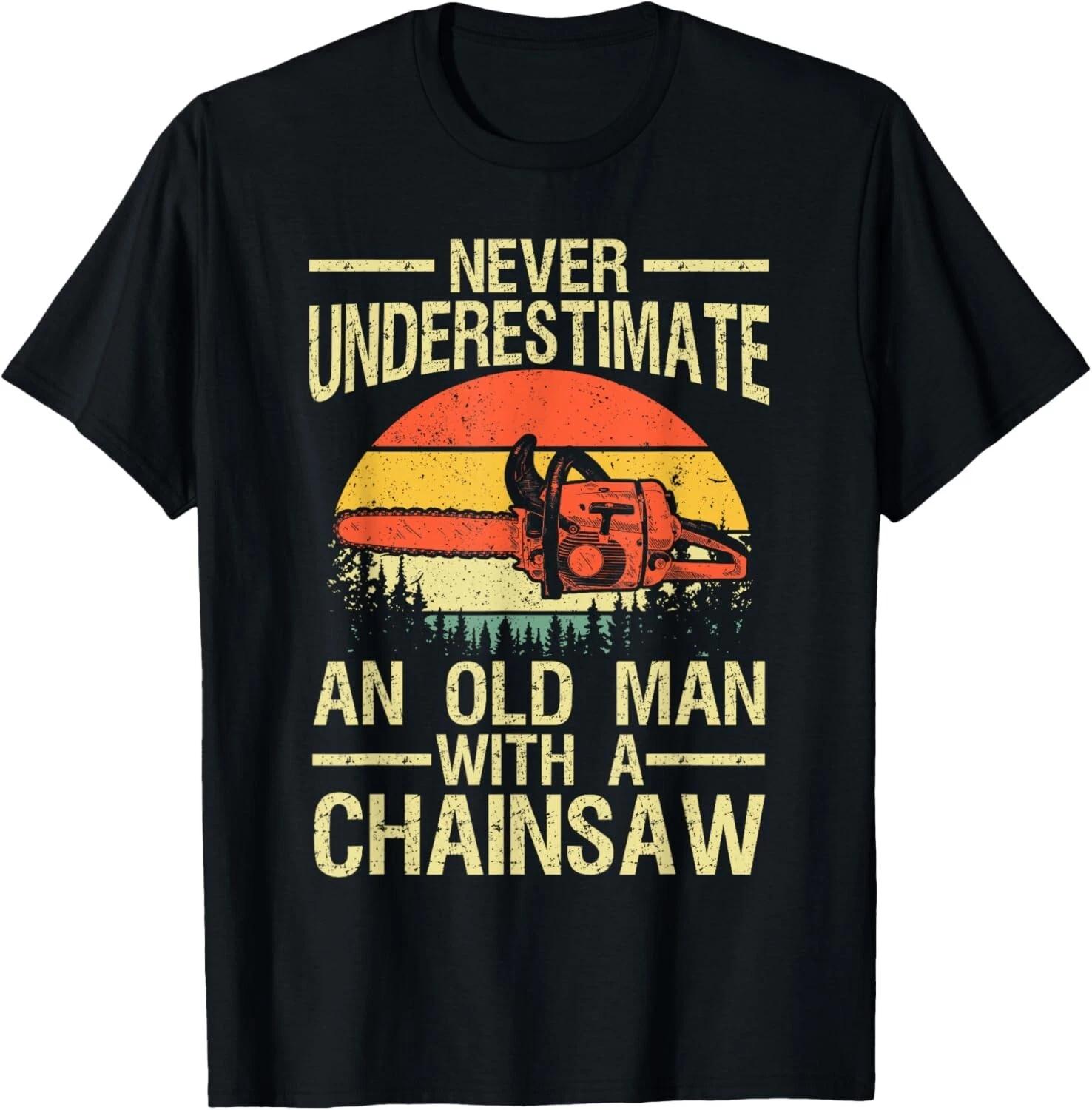 Funny Lumberjack Art Men Dad Chainsaw Arborist Wood Logger Gift Unisex T-Shirt 2XL