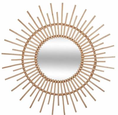 Miroir en rotin 76cm naturel