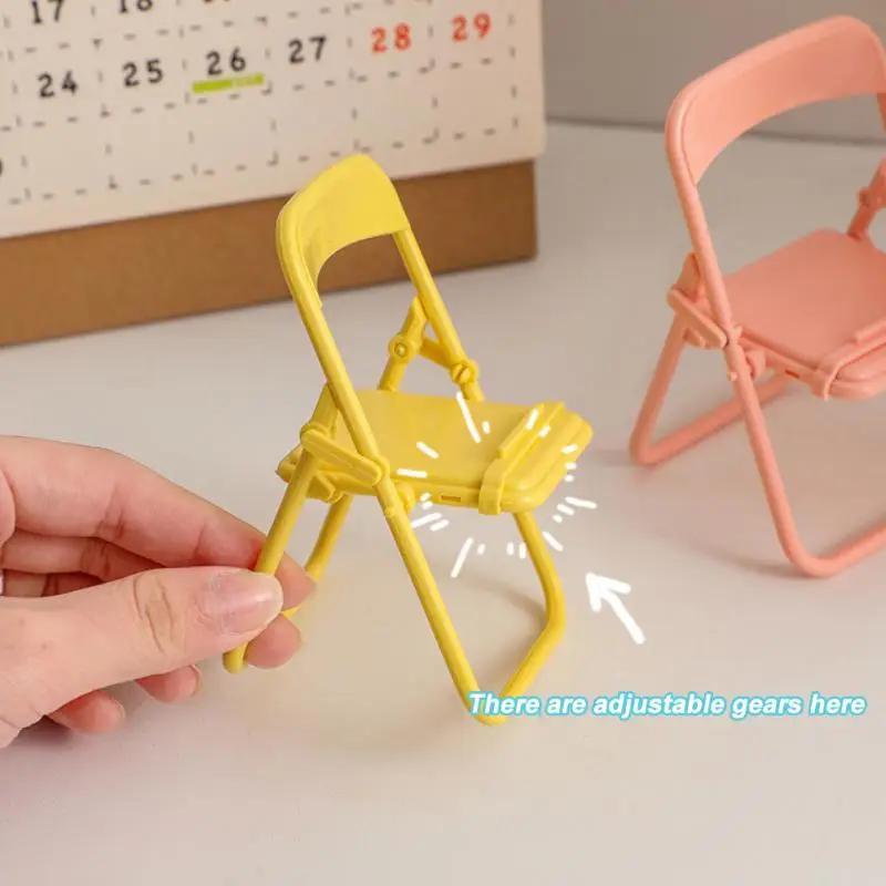 Portable Creative Desktop Mini Cell Phone Holder Desktop Chair Holder 4 Colours Adjustable Macaron Colour Holder