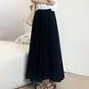 1PC Trousers Ankle-length Cotton Line Casual Pants Women Skirts Summer Wide Leg Pants Elastic Loose Street Breathable Thin