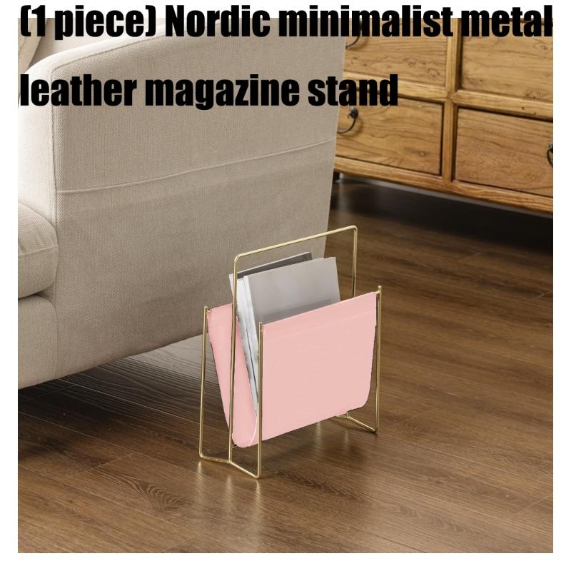 Scandinavian Iron Rack With Premium PU Leather Trim    Room Study