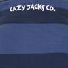 Lazy Jacks Randig Halvzip Tröja för Herr