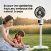 Pedestal Floor Fan,USB Rechargeable Oscillating Standing Fan,Airs Circulation Fan,3 Speeds Adjustable Air Cooler,for Summer Use