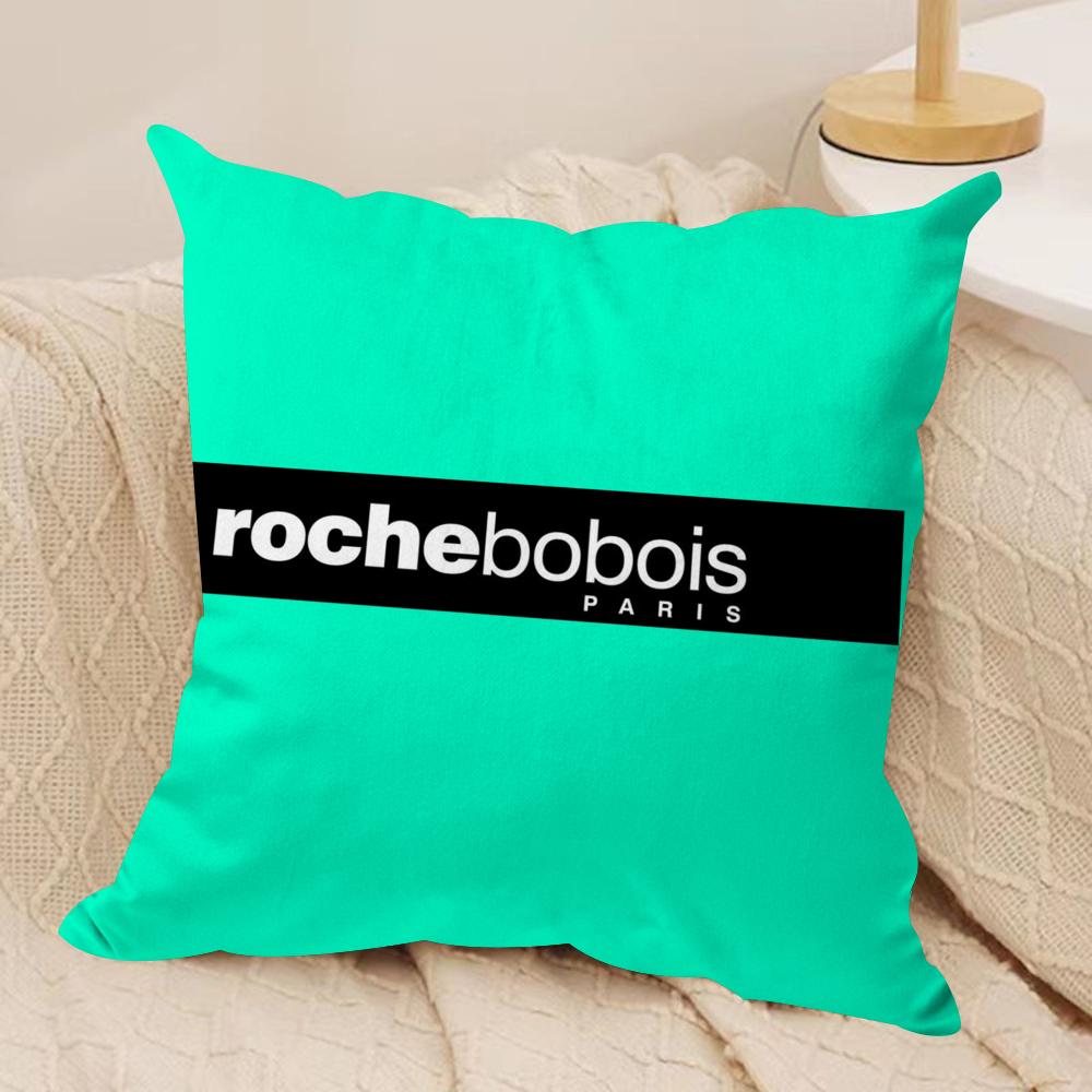 R-Roche Fashion B-Bobois Cushion Cover Soft Plush Double-Sided Printed Sofa Pillow Cushion Cover | All-Season Durable Decor Gift