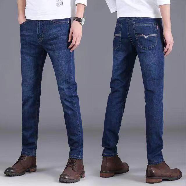 Men's Plus Size Loose Fit Straight Jeans - Durable Casual Wear