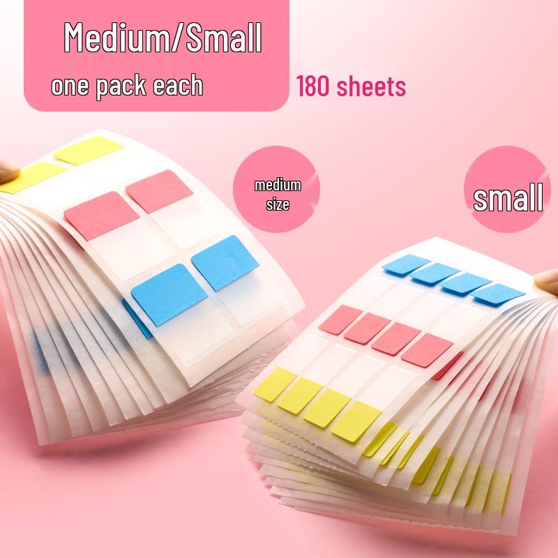 Transparent Writable Index Tabs for Students: Sticky Notes & Page Markers