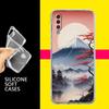 Phone Case For Samsung A26 A36 A56 A54 A52 A50 A70 A40 A20E A12 A14 A16 A22 A24 A42 A34 A32 5G A06 Cover Japan Mount Fuji Cherry