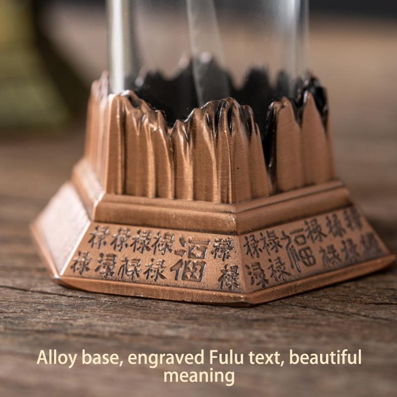 Kreativní stojánek na tyčinkové kadidlo Pagoda Průhledný aromaterapeutický hořák Šestihranný pavilon Hořák na kadidlo Domácí dekorace