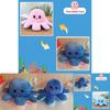 Adorable Double-sided Flip Reversible Octopus Plush Toy In Soft And Lifelike Style