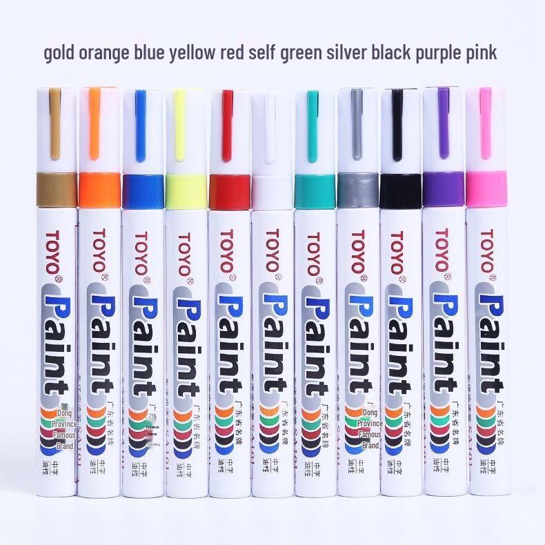 Toyo Paint Pen SA101: 10-pack Black & White Touch-up Markers with Free Shipping.