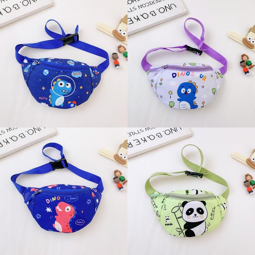 Kids Cartoon Playful Waist Bag Stylish Unisex Design Lightweight Nylon Backpack For School