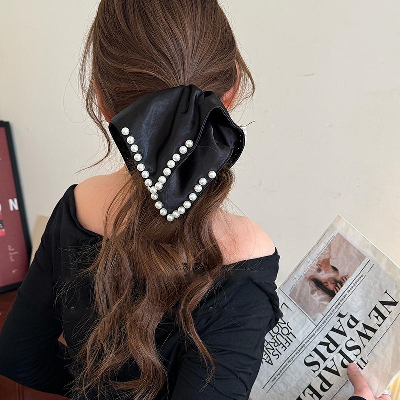 Fabric Square Towel Hair Band, Fashionable, Elegant and Gentle Design Hair Rope, Niche Versatile High Ponytail Hair Accessories