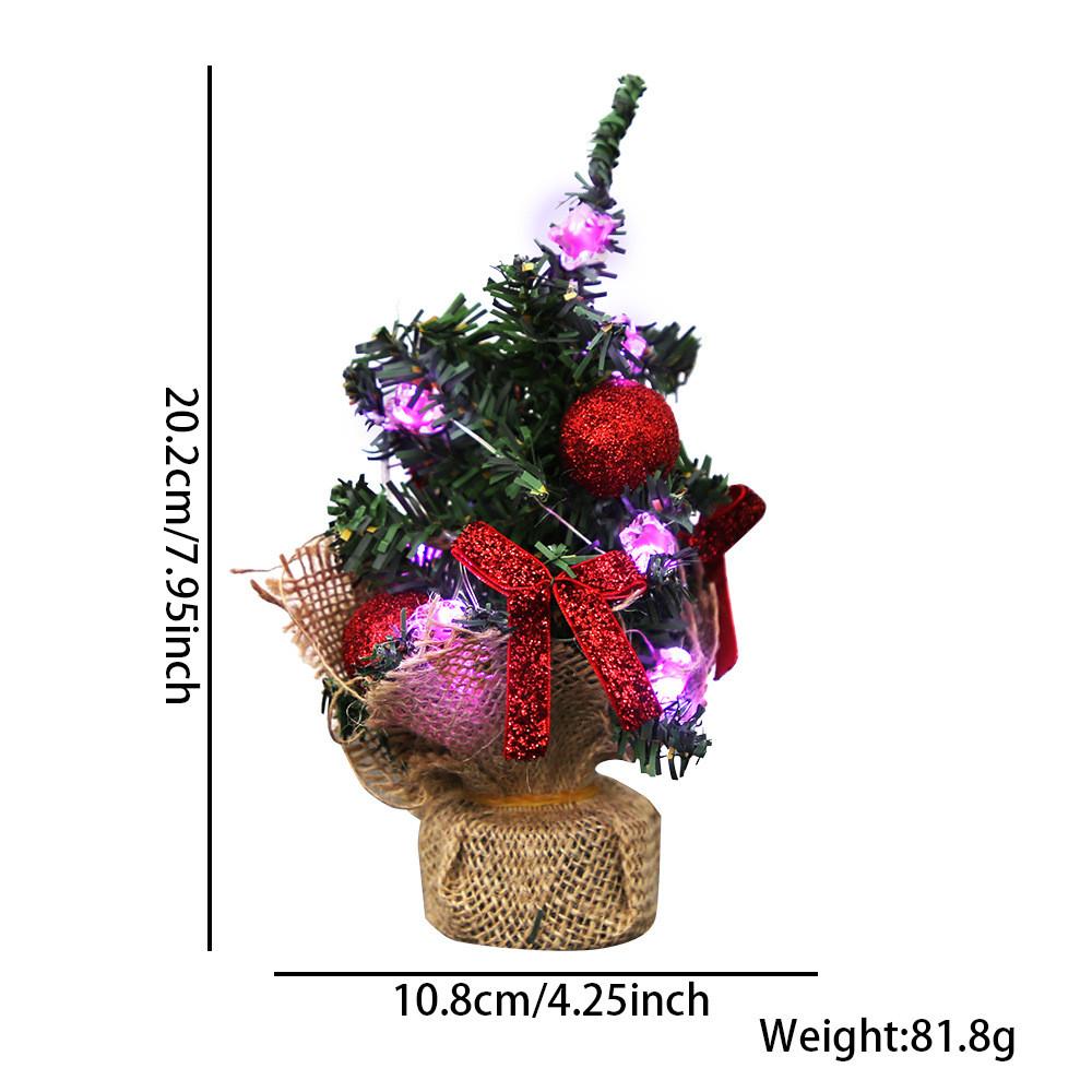 Mini Delightful Christmas Tree With Radiant Led Lights For Beautiful Festive Home Design