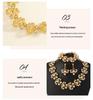 Elegant Rhinestone & Faux Pearl Necklace and Earring Set for Brides & Formal Wear
