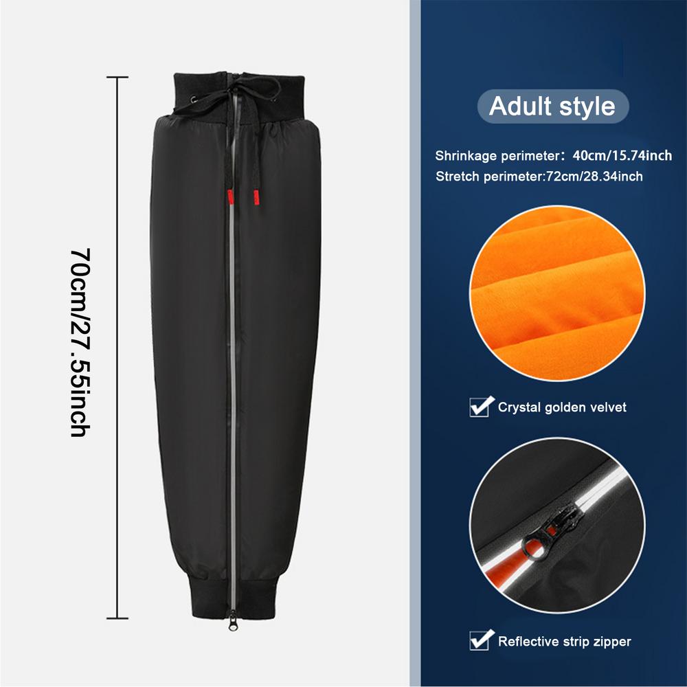 Motocrossowy Stabilizator Kolana Aksamitne Nakolanniki Ocieplacze Z Odblaskowym Zamkiem Ochraniacz Kolana Motocyklowa Zimowa Ochrona Na Rower Jazdę Rowerem