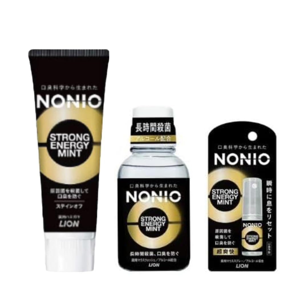 

[Limited sales channel product] Toothpaste, mouthwash, and mouth spray 3-piece set Strong Energy Mint Set Bulk purchase