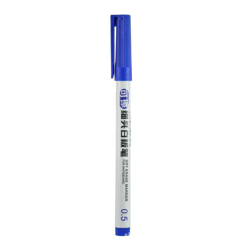 Fine-Tip Erasable Oil-Based Whiteboard Markers - Red, Black, Blue
