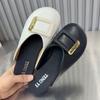 Fashion Women Flat Shoes Mules Moccasins Summer Patent Leather Flats Casual