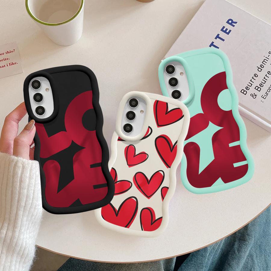 Love Heart Case for Samsung Galaxy A13 A52 A12 A16 A15 A11 A21s A14 Soft Phone Cover A53 A33 A22 A03 A04 A05 A23 A06