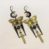 Retro Gothic Star Moon Butterfly Sword Tassel Earrings