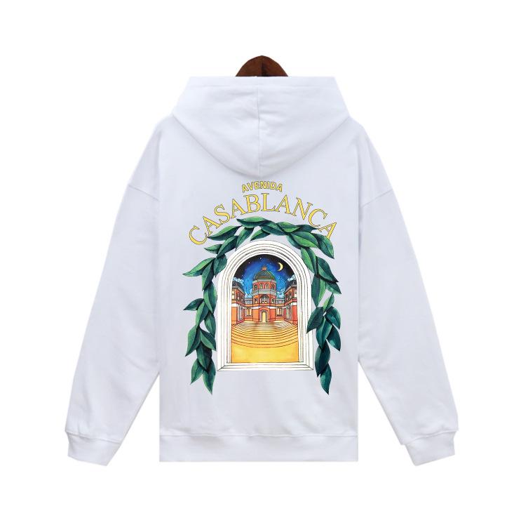 Unisex Trendy European & American Loopback Hooded Sweatshirts - Autumn/Winter, Featuring Loose Casablanca Style