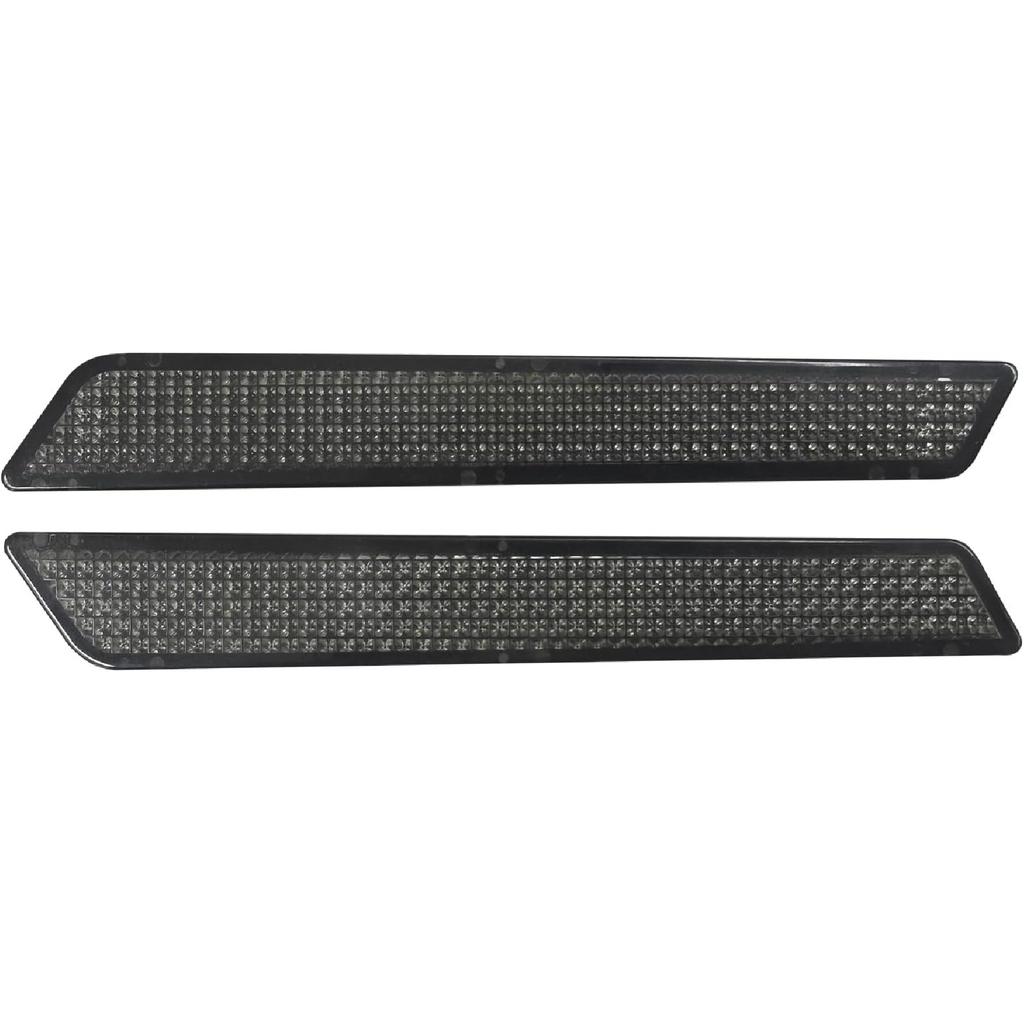HDBUBALUS Motorcycle Saddlebag Reflector Inserts Fit for Harley Touring Street Glide Electra Glide Road Glide Road King Ultra Limited 2014-2025 Smoke