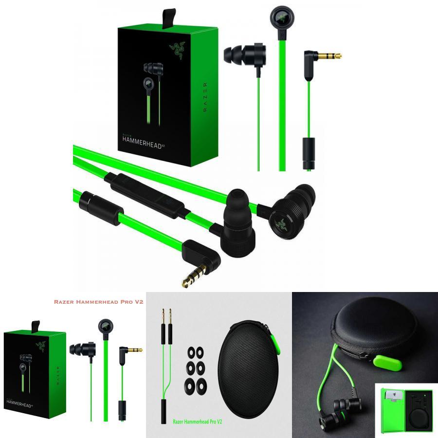 Razer Hammerhead Pro In-ear Gaming Headset With Headphone Organizer Magic Green